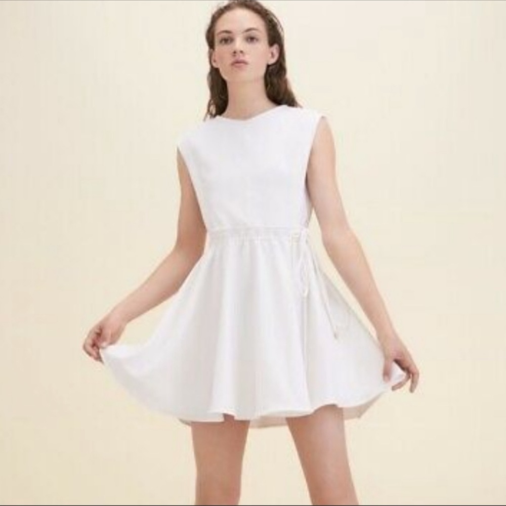 Maje RITE Size Zip Ivory Dress size 1 $470 *good condition *